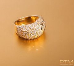 Кольцо с камнями - восточный мотив