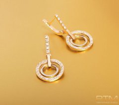 Серьги "Двойное кольцо"