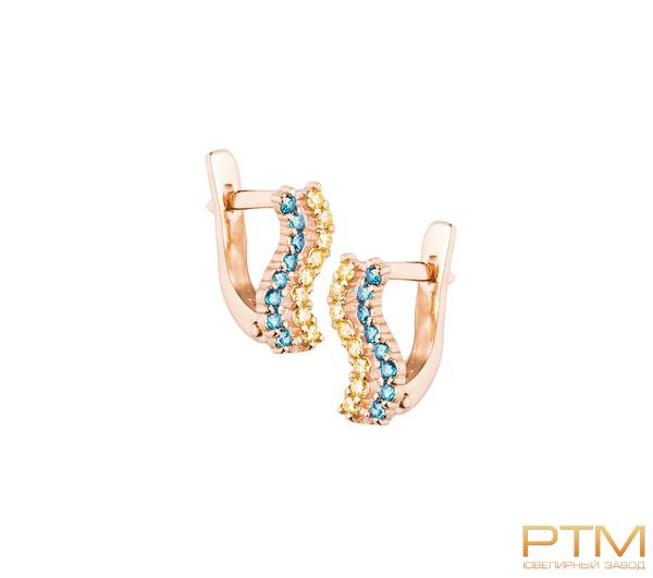 Серьги с камнями С40689