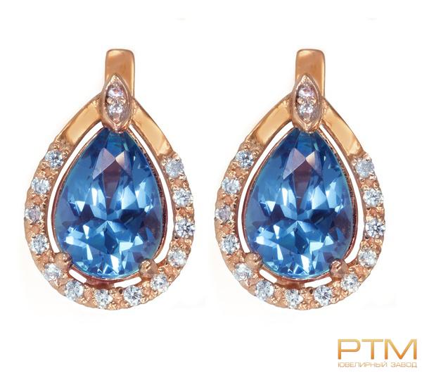 Серьги с камнями С310320