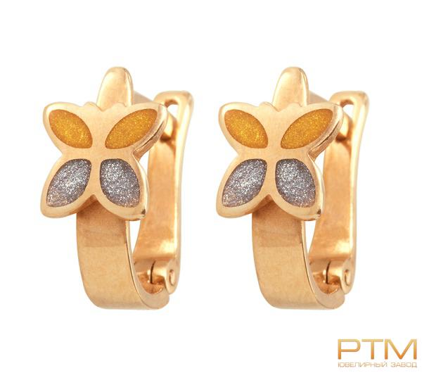 Серьги с Эмалью С311200