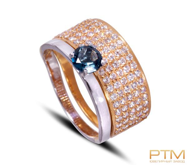 Кольцо с камнями К212850