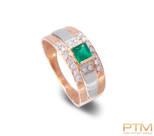Кольцо с камнями К10200-ГЛС